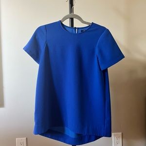 Cobalt blue Madewell blouse